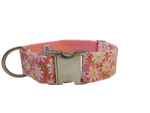 1.5” Ribbon Dog Collar – Daisy, Pink Thumbnail