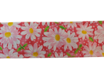 1” x 5ft  Ribbon Dog Leash – Daisies, Pink Thumbnail