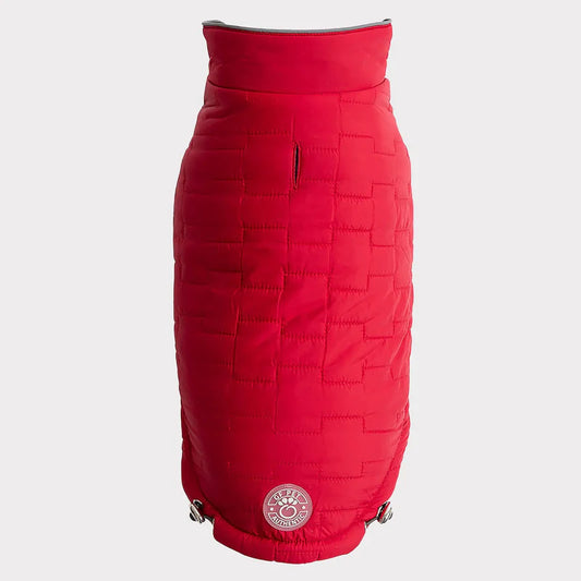 Reversible Dog Coat - Red
