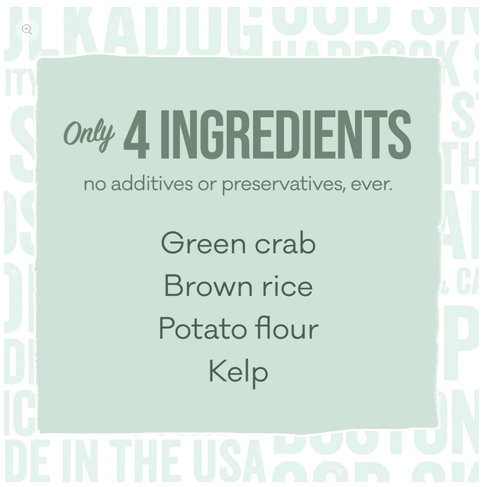 Polka Dog - Limited-Ingredient Dog Treats - Green Crab - Monstah Bones - 7oz