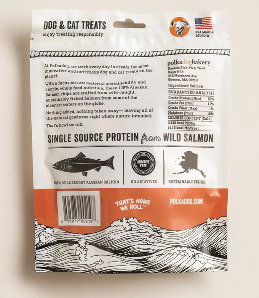 Polka Dog - Single-Ingredient Dog Treats - Alaskan Salmon - 2.75oz