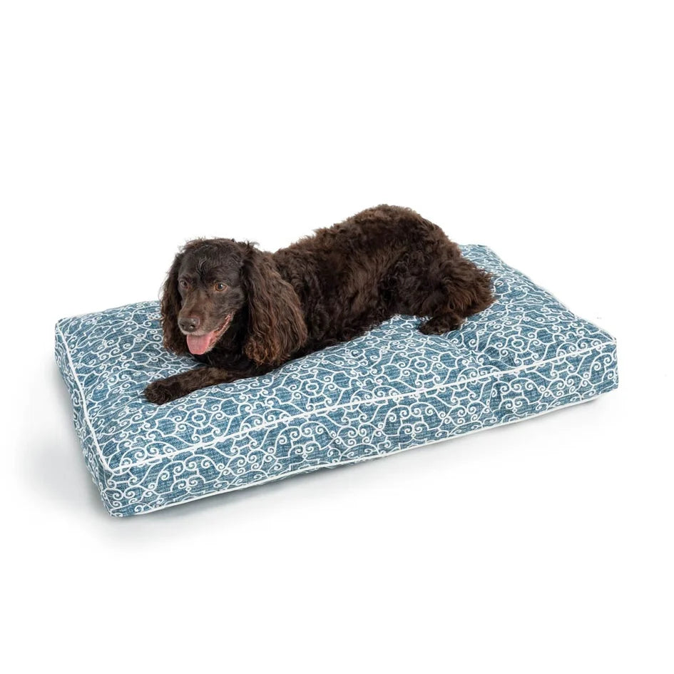 Rectangular Dog Bed - Pool & Patio - 2 Sizes - 2 Patterns - Made in USA