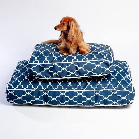 Rectangular Dog Bed - Pool & Patio - 2 Sizes - 2 Patterns - Made in USA