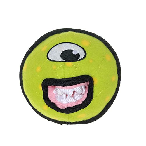 Tuffy Stuffed Dog Toy - Alien Ball - 3 Kinds