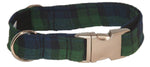 3/4” Ribbon Dog Collar – Black Watch Tartan – SM (Discontinued) Thumbnail