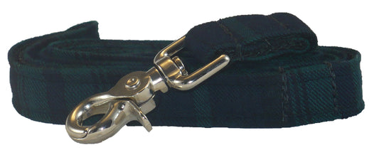 1” x 5ft  Ribbon Dog Leash – Black Watch Tartan (Discontinued)