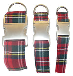 1” Ribbon Dog Collar – Scottish Tartan Thumbnail