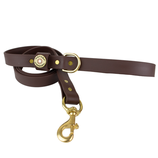 1" x 5ft Mudproof Dog Leash - Brown