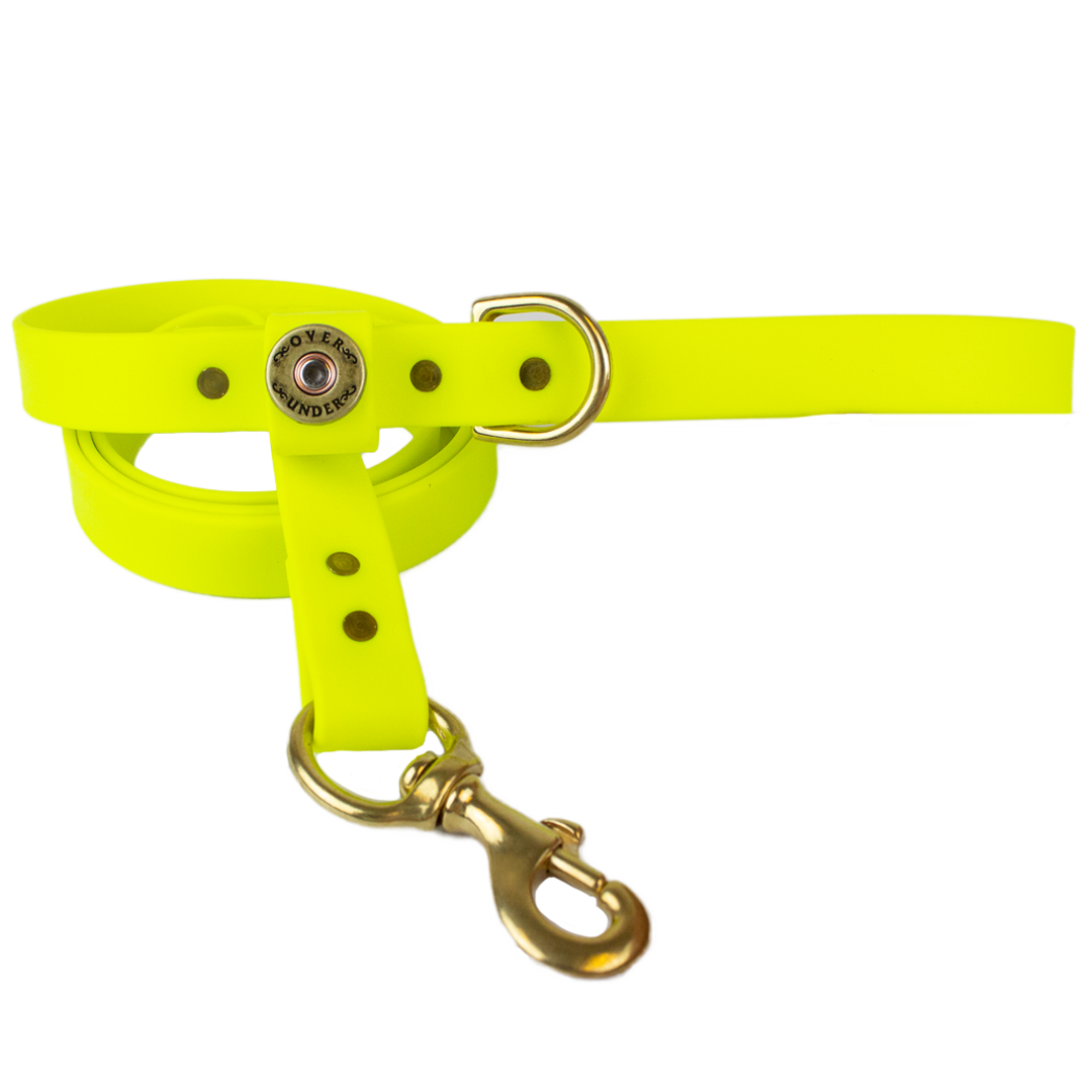 1" x 5ft Mudproof Dog Leash - Yellow
