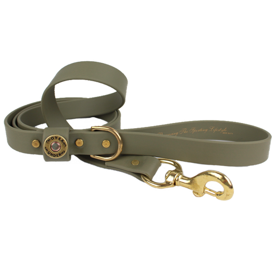 1" x 5ft Mudproof Dog Leash - Olive Green