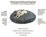 Round Waterproof Dog Bed Thumbnail
