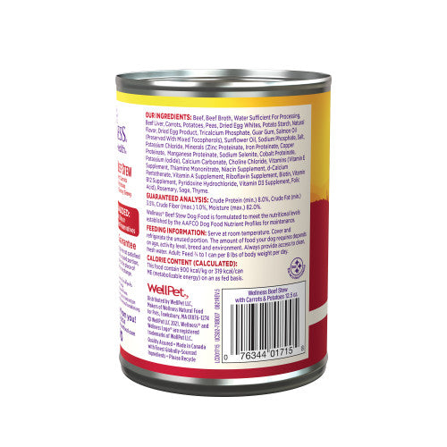 Wellness Wet Dog Food - Beef Stew - 12.5oz