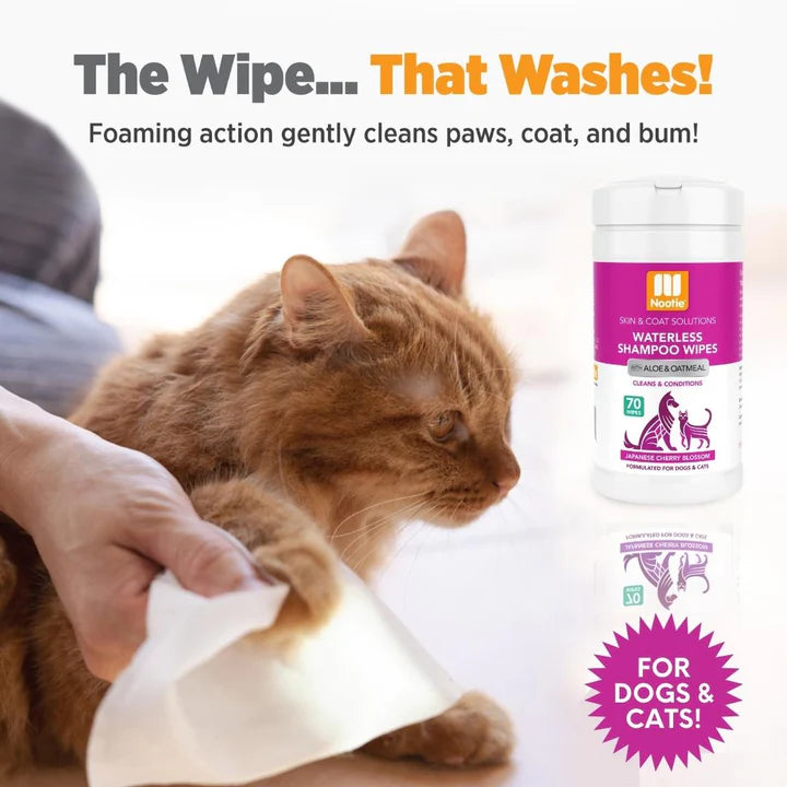 Waterless Shampoo Wipes - 70ea