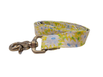 1” x 5ft  Ribbon Dog Leash – Daisies, Yellow Thumbnail