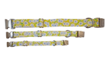 1” Ribbon Dog Collar – Daisy, Yellow Thumbnail
