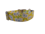 1.5” Ribbon Dog Collar – Daisy, Yellow Thumbnail