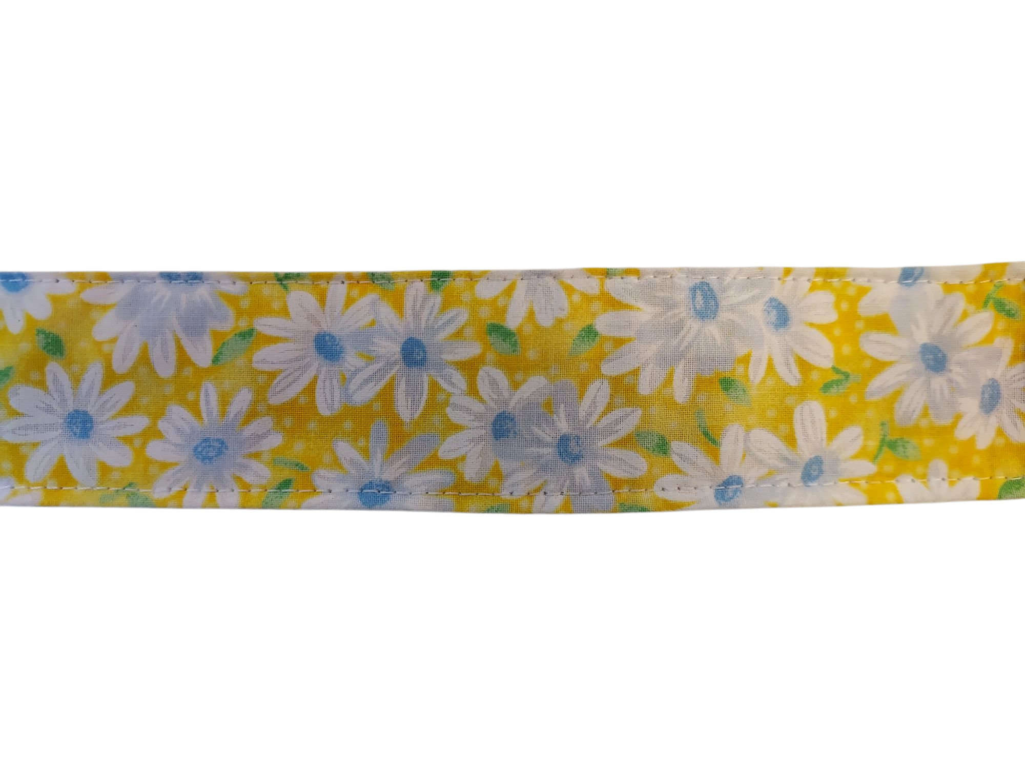 1” Ribbon Dog Collar – Daisy, Yellow