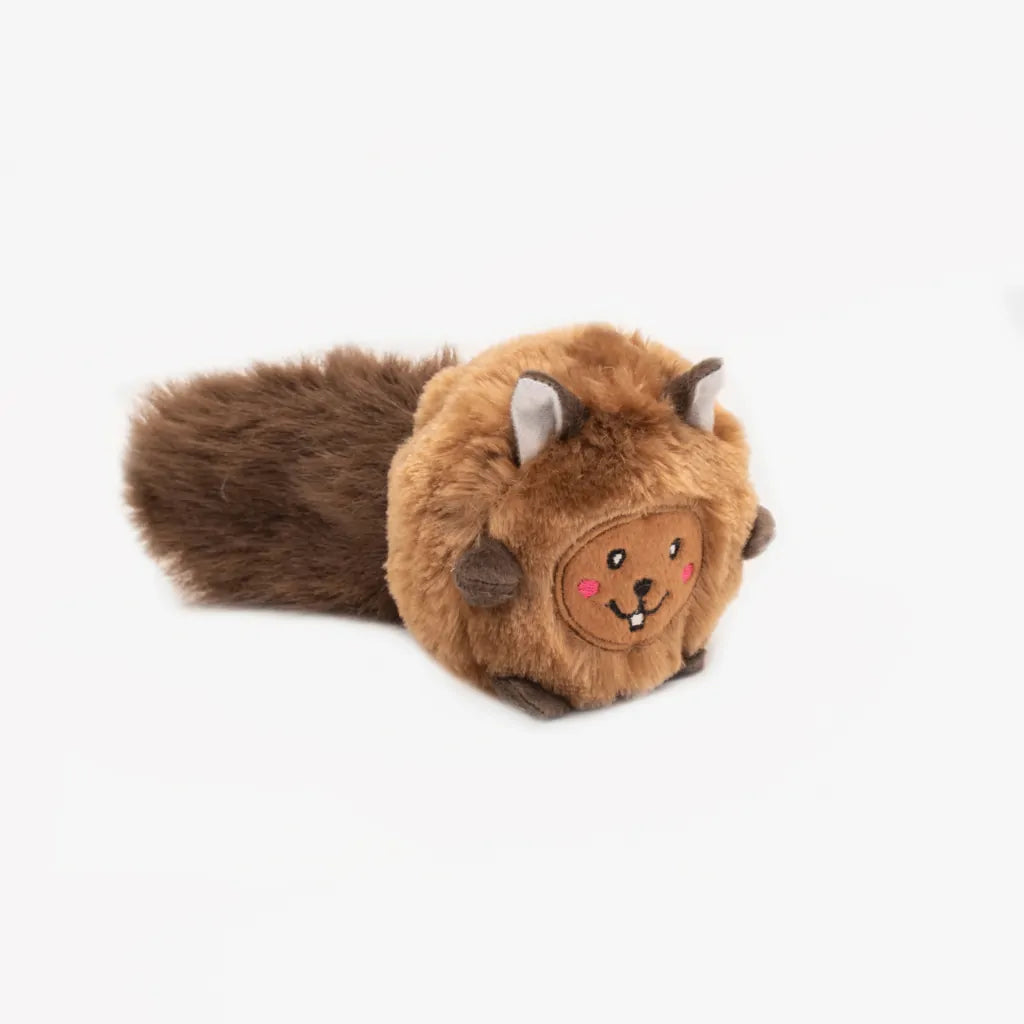 Stuffed Dog Toy -Bushy Throw - Chipmunk