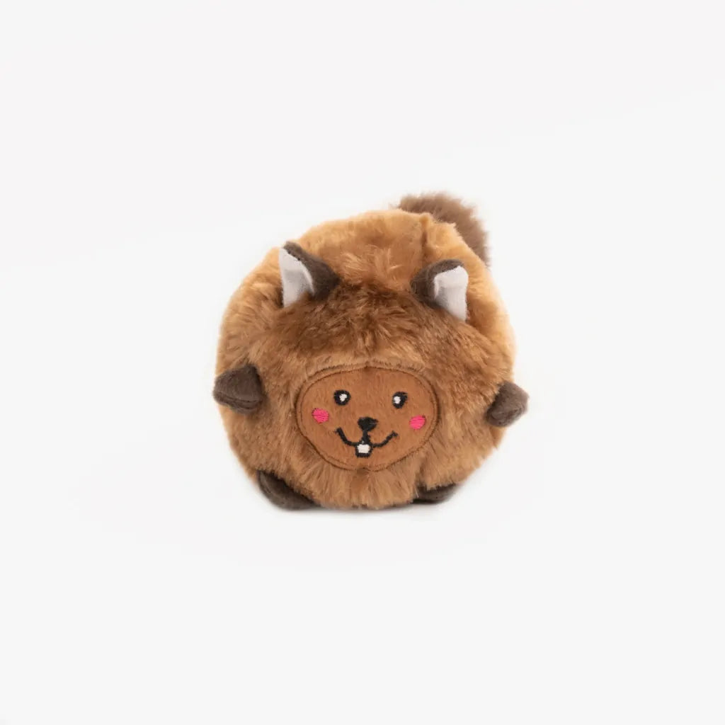 Stuffed Dog Toy -Bushy Throw - Chipmunk