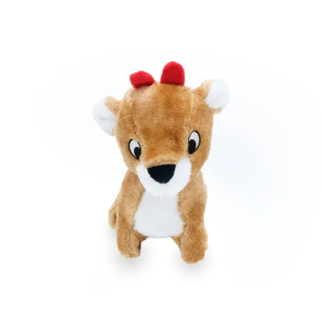 Stuffed Dog Toy - Holiday Reindeer