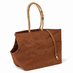 Waxed Canvas Small Dog Carrier - Handmade in USA - Cinnamon Thumbnail