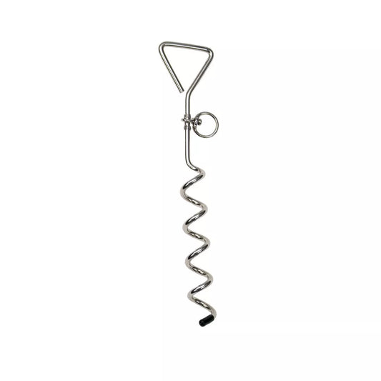 19" Spiral Tie-Out Stake - Medium