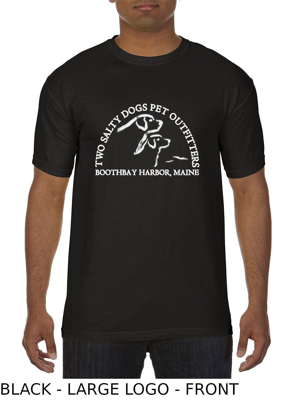 Short Sleeve T-Shirt - Two Salty Dogs Logo