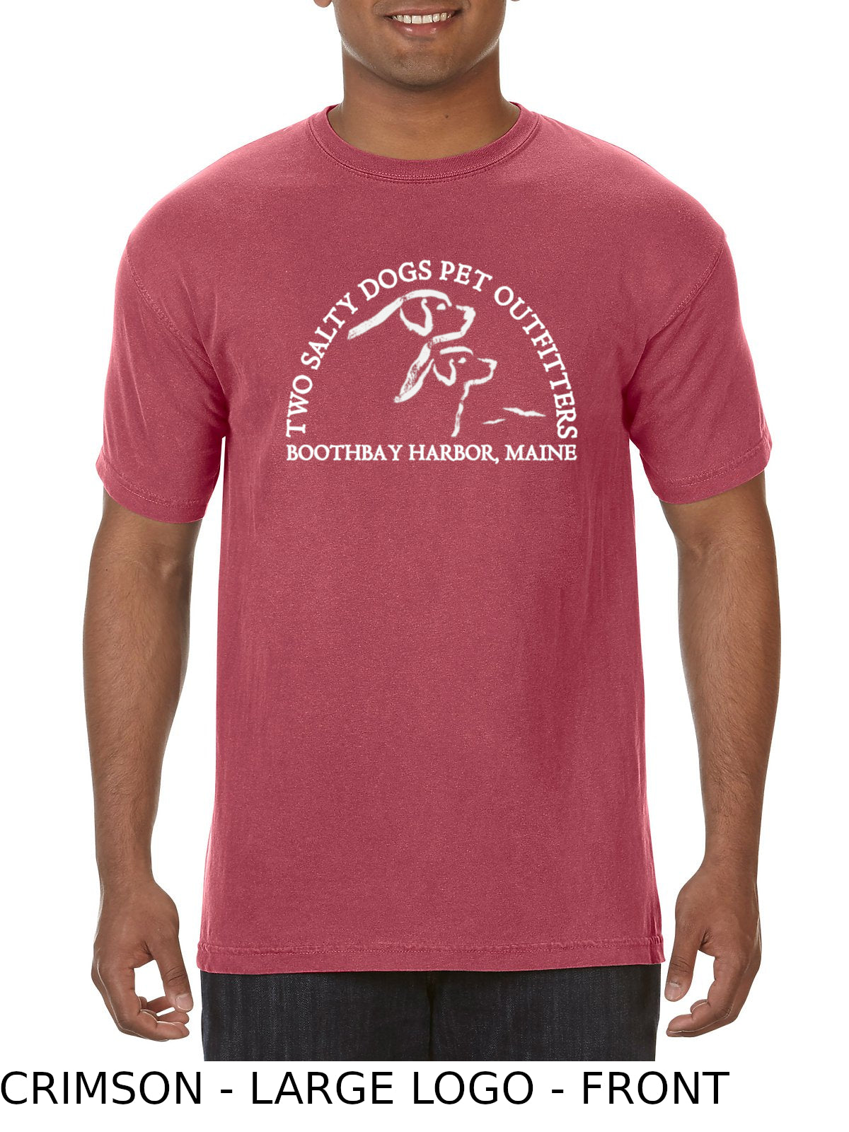 Short Sleeve T-Shirt - Two Salty Dogs Logo