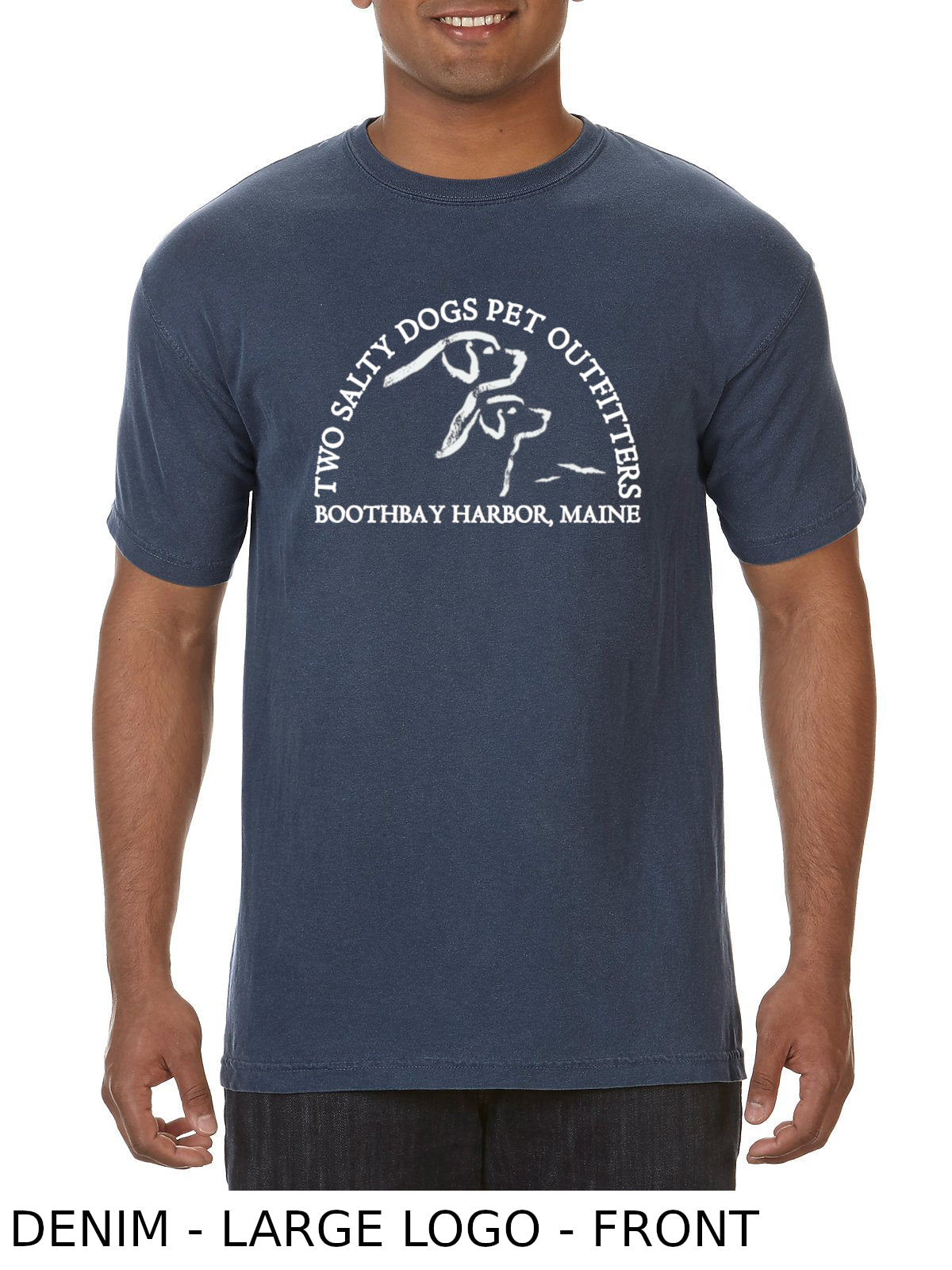Short Sleeve T-Shirt - Two Salty Dogs Logo