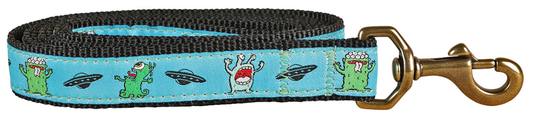 1” x 6ft Ribbon Dog Leash – Aliens
