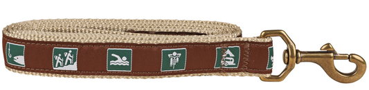 1” x 6ft Ribbon Dog Leash – Parks & Rec