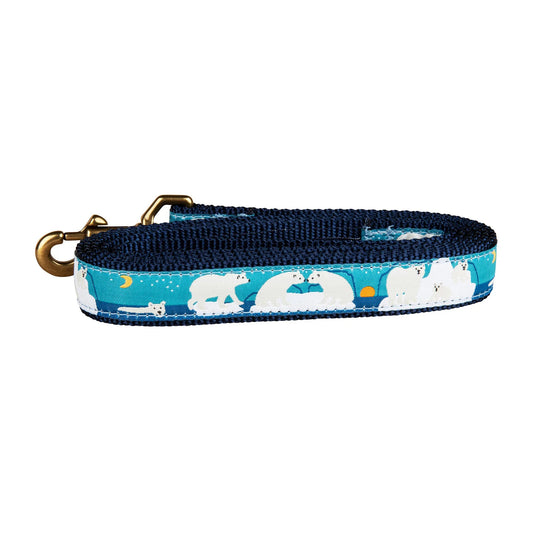 1” x 6ft Ribbon Dog Leash – Polar Bears
