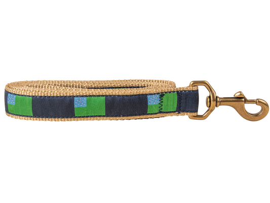 1” x 6ft Ribbon Dog Leash – Vermont State Flag