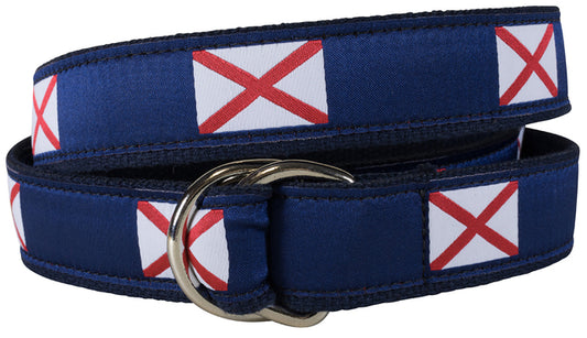 D-Ring Belt - Alabama State Flag