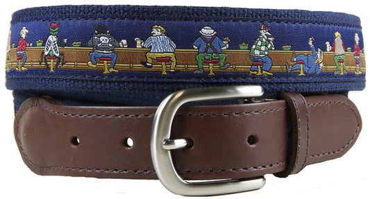 Leather Tab and Ribbon Belt - Bar Flies