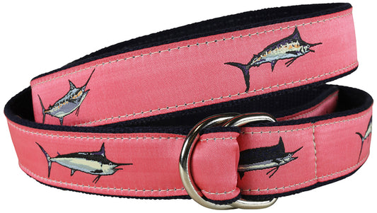 D-Ring Belt - Bill Fish - Coral