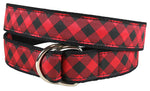 D-Ring Belt - Buffalo Plaid, Red Thumbnail