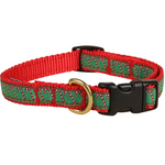5/8” Ribbon Dog Collar – Candy Cane Thumbnail