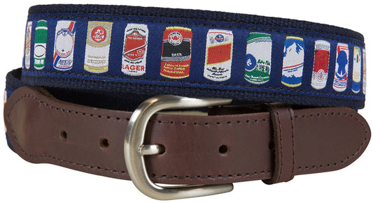 Leather Tab and Ribbon Belt - Cheap Buzz