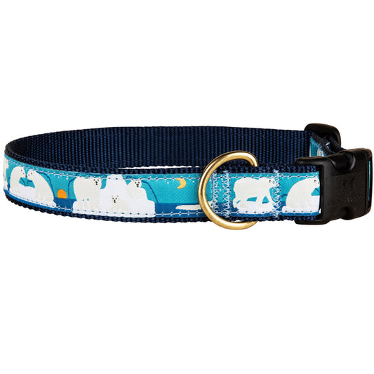 1” Ribbon Dog Collar – Polar Bears