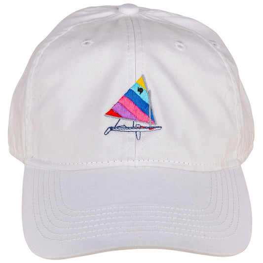 Baseball Hat – Sunfish Sailboat on White