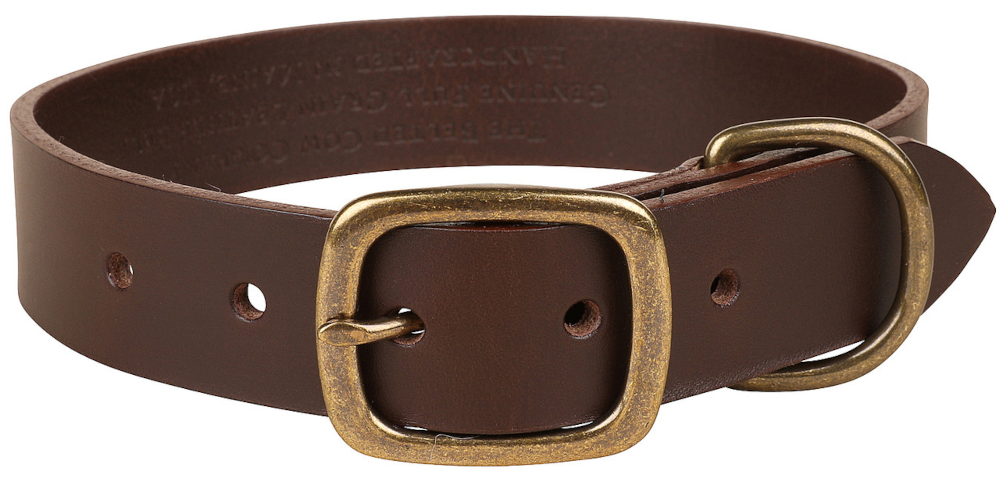 1.25" Monterey Leather Dog Collar