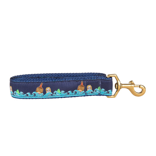 1.25” x 6ft Ribbon Dog Leash – Dark & Stormy