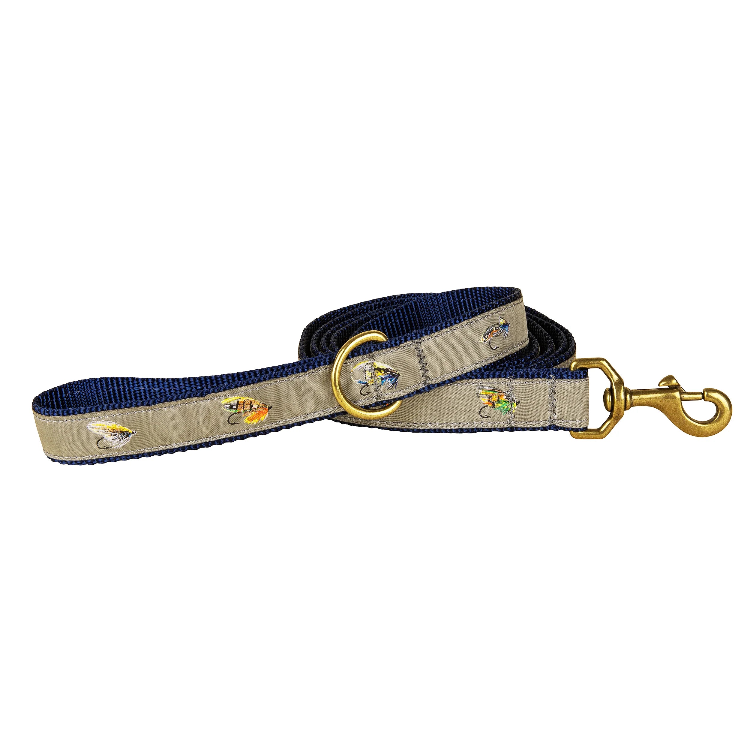 Dog Leash with fishing flies for decoration