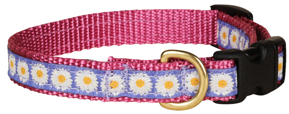 5/8” Ribbon Dog Collar – Daisy