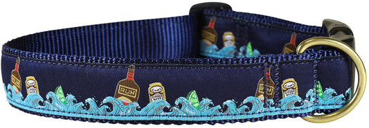 1.25” Ribbon Dog Collar – Dark & Stormy