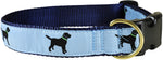 1.25” Ribbon Dog Collar – Labrador Retriever,  Blue Thumbnail