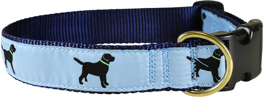 1.25” Ribbon Dog Collar – Labrador Retriever,  Blue
