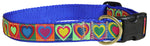 1” Ribbon Dog Collar – Hearts Thumbnail