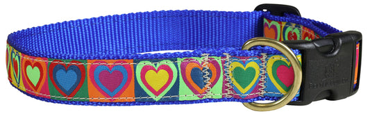 1” Ribbon Dog Collar – Hearts